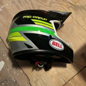 Bell Pro Circuit Helmet with Neon Green Accents